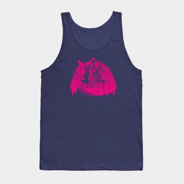 Trick or Treat? - Magenta Tank Top by Cooliophonic